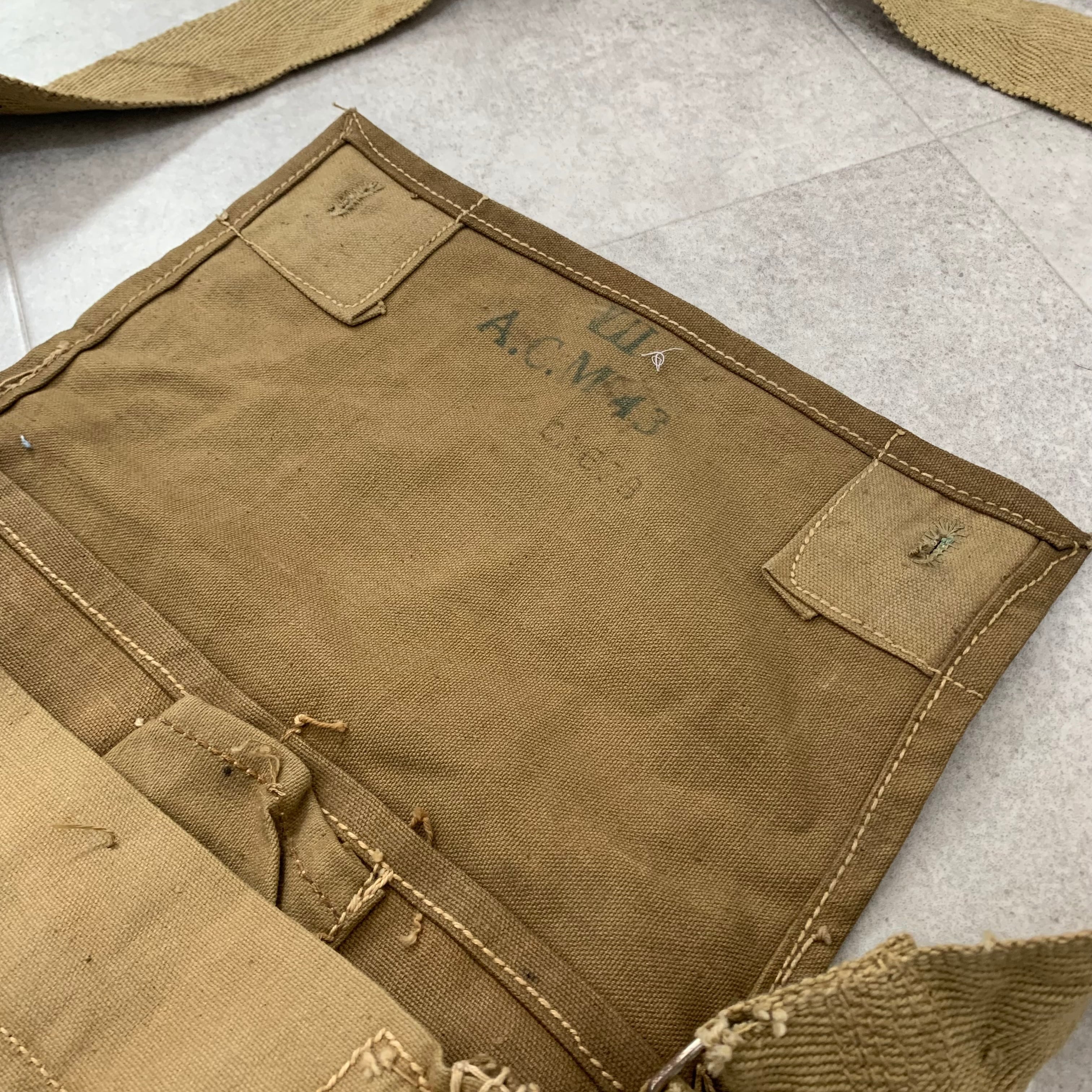 イギリス軍 British army 40s 40年代 ガスマスク バッグ ショルダー