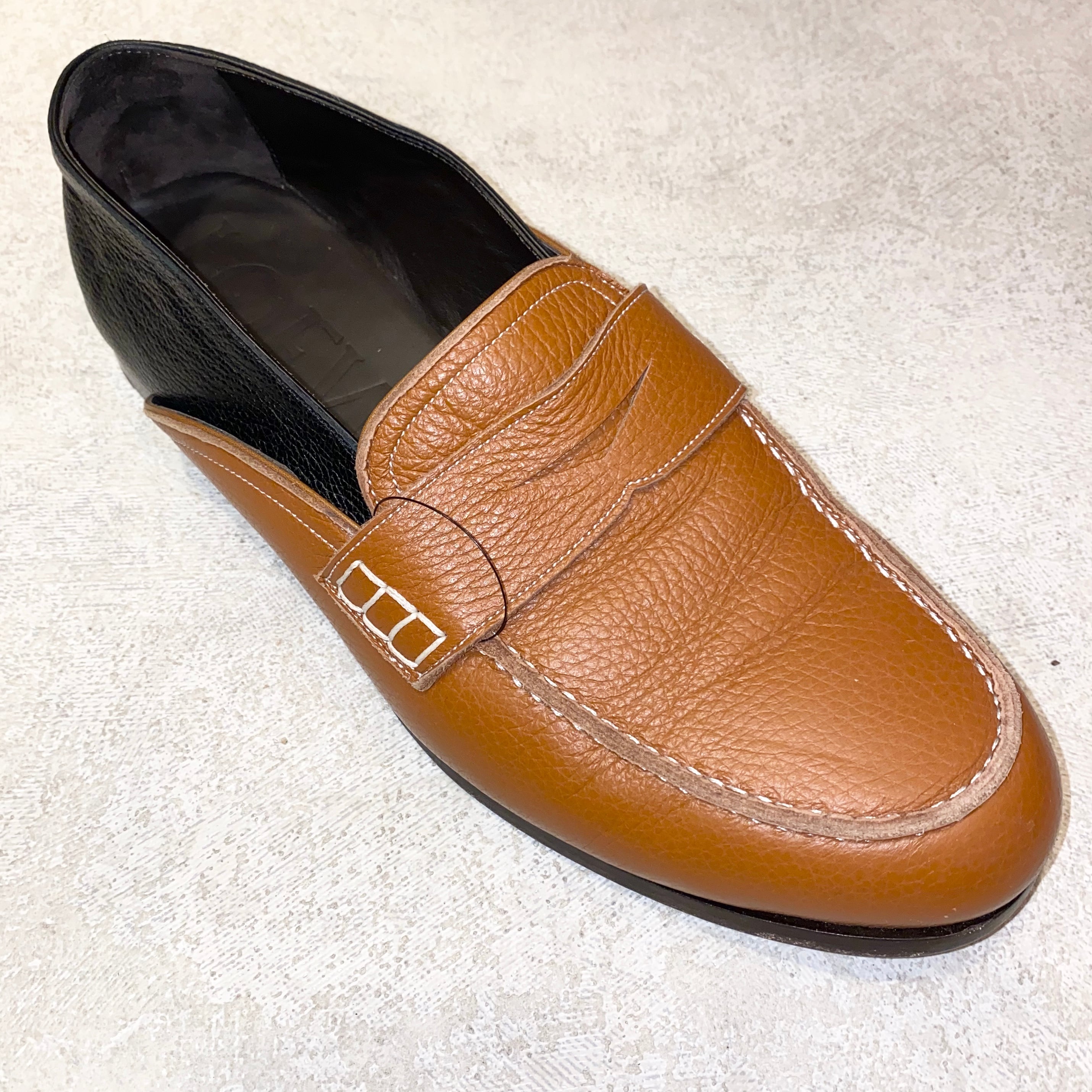 LOEWE 2way leather slip-on | NOIR ONLINE
