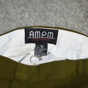 rayon blend khaki tuck slacks