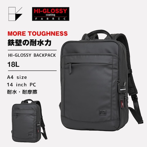 Ballistic Spirit バリスティックスピリット リュック バックパック HI-GLOSSY ビジネスバッグ A4 14インチ PC 耐水 撥水 BS-3253