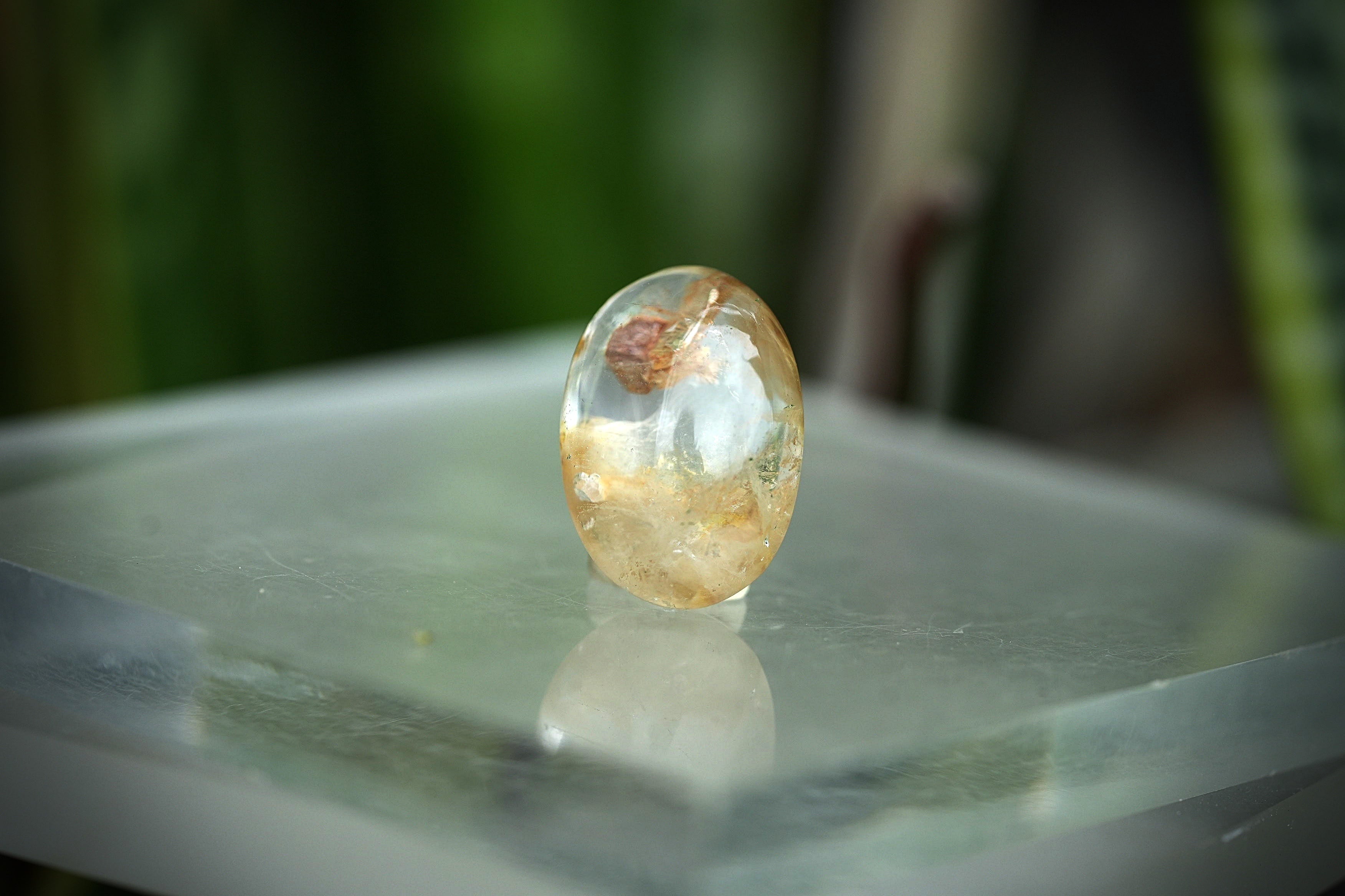 クォーツインと煙☆ガーデンクォーツ s1553 | Funky garuda Stone