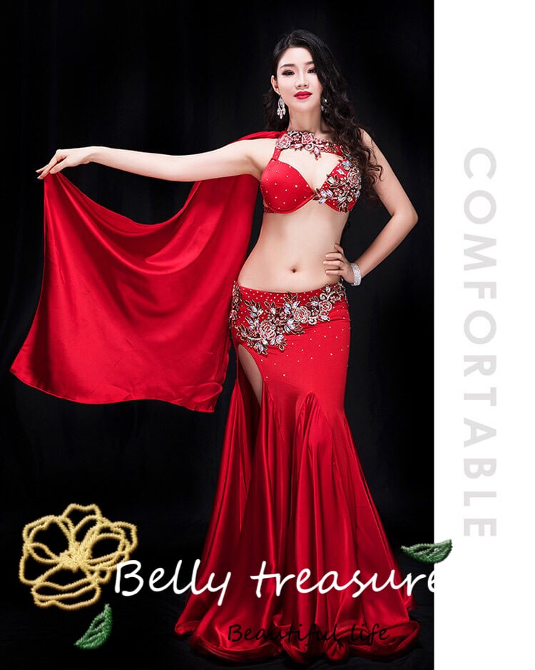 セミオーダーメイド ベリーダンス衣装 CCZWYC041 (装飾品が少し変更