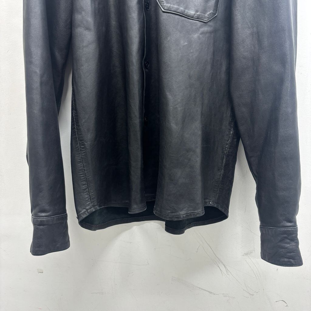 agnes b. hoome アニエスベーオム 90s Lamb Leather Shirt レザー