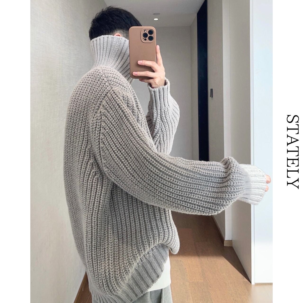 チャンキーニット pullover/2color_T42・画像6