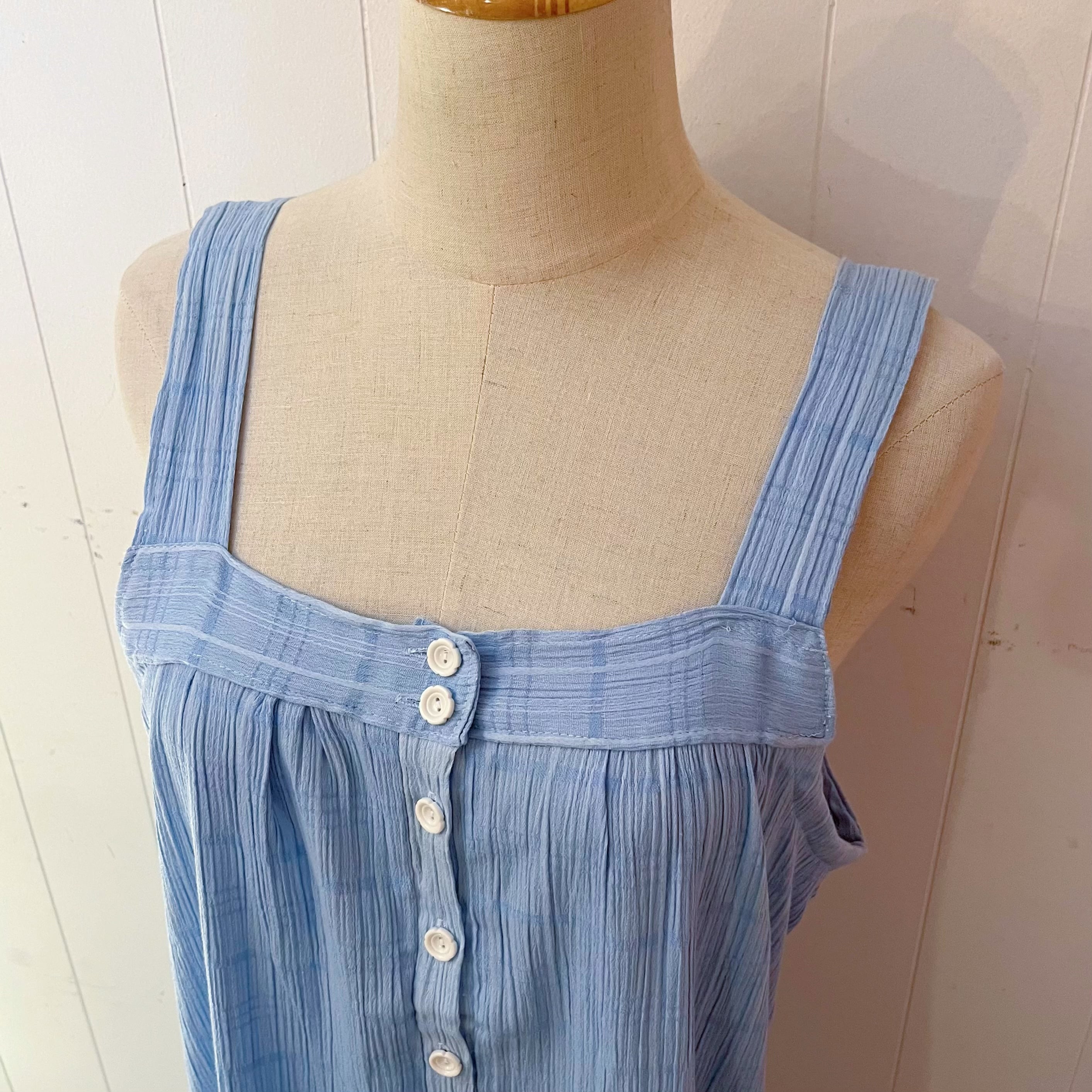 light blue camisole one-piece