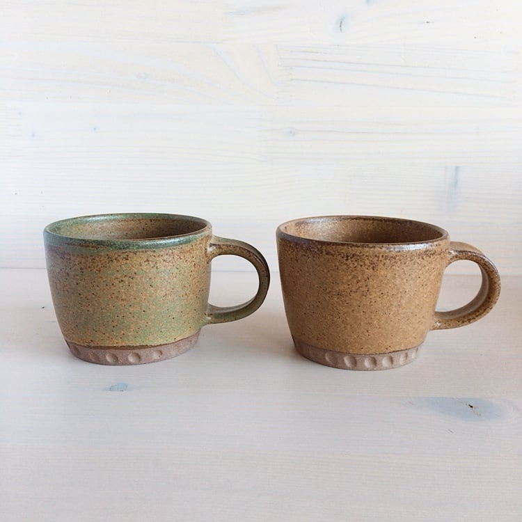 沖縄やちむん読谷拓実窯コーヒードリッパーとマグカップ