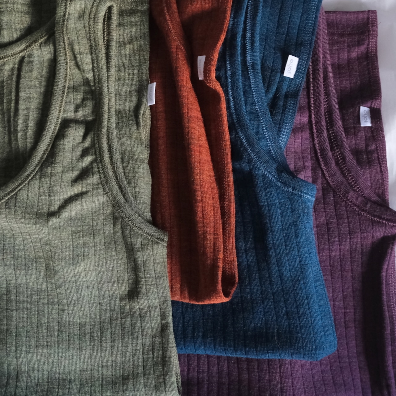 JOHA(ヨハ)Tank Topメリノウール100% ワイドリブタンクトップ/シーズンカラー5色