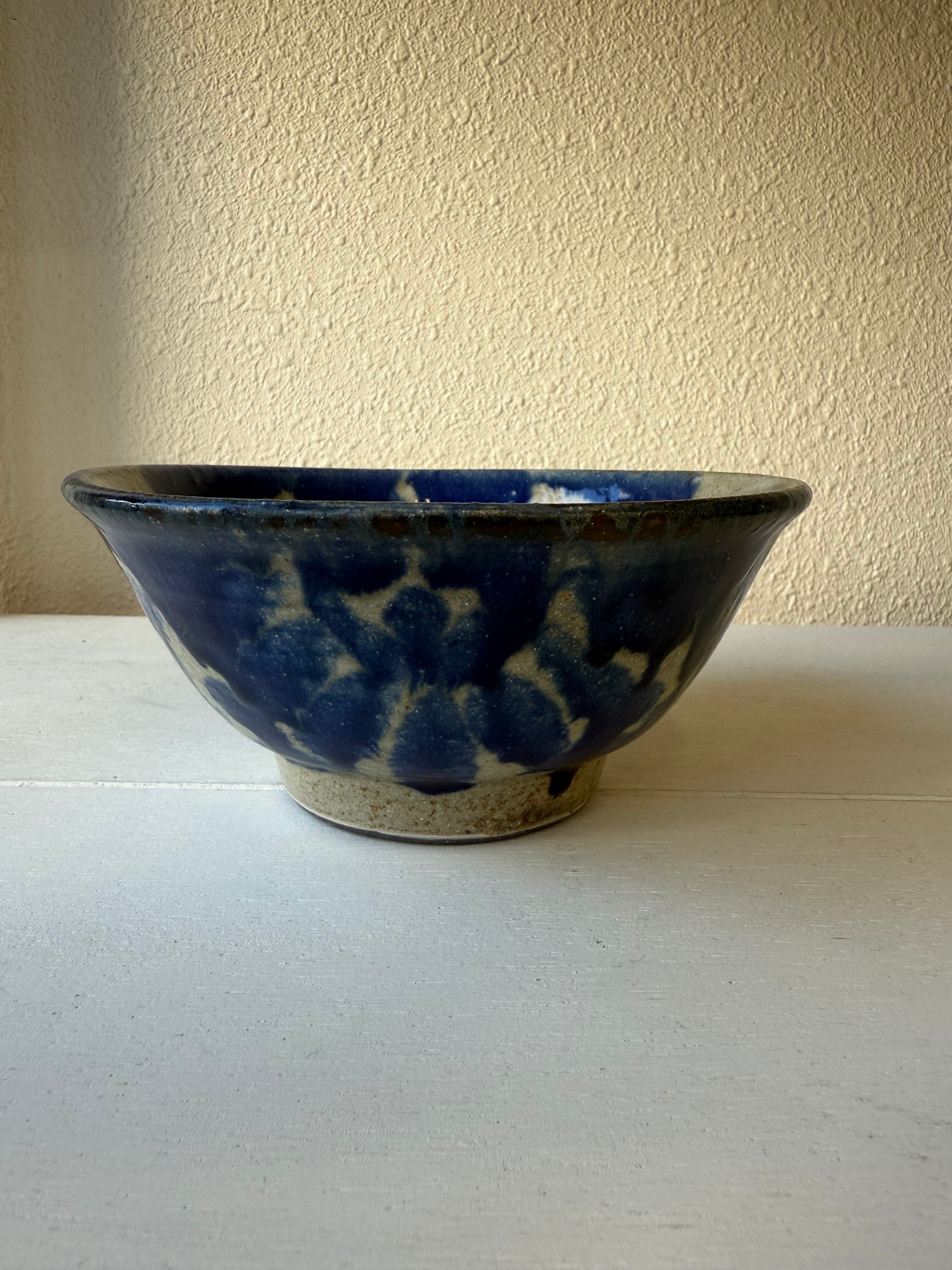 横田屋窯 5寸 まかい コバルト