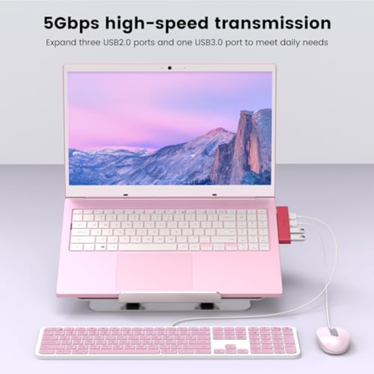 MOGOOD USBハブ3.0 USBスプリッタ ノートパソコン用USBハブノートマルチポートアダプタ USBポートエクスパンダノートパソコン、PC、MacBook、Mac Pro、Mac Mini、iMac、Surface Pro