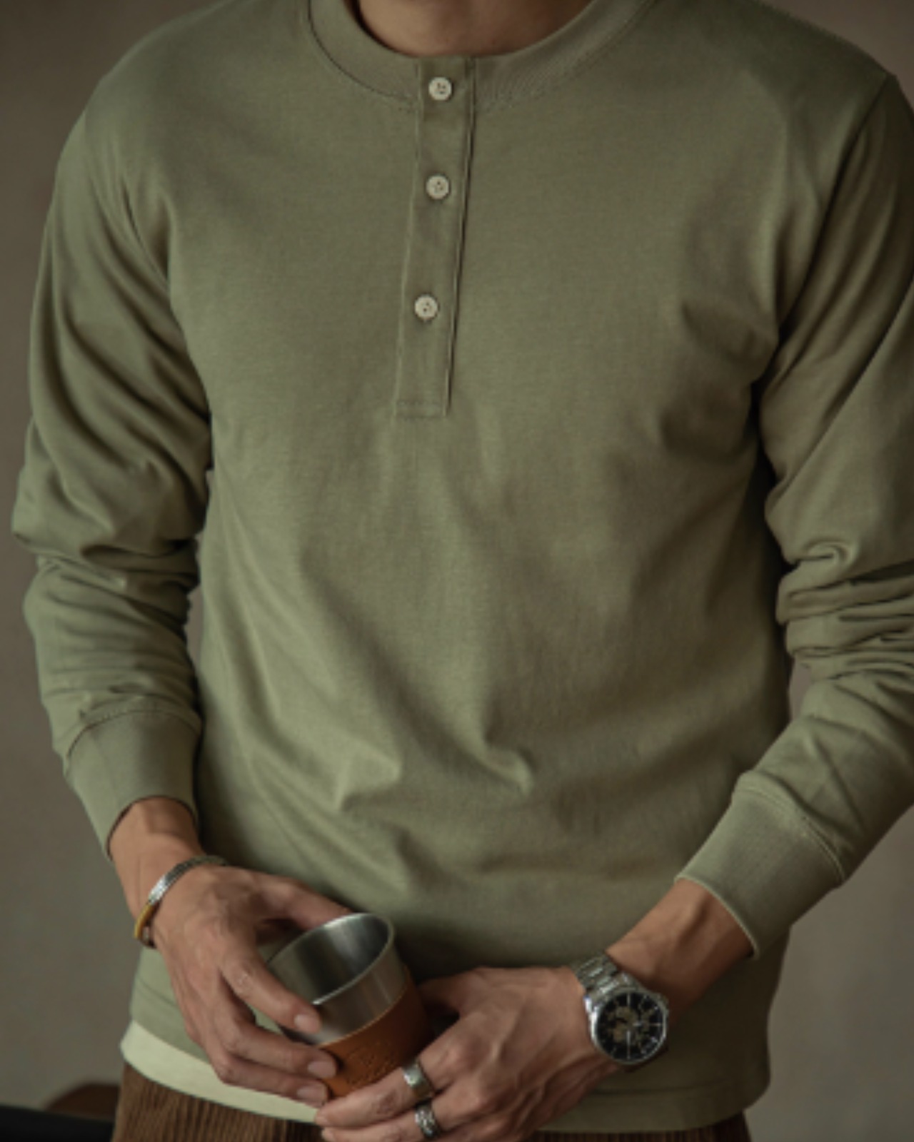 ヘンリーネックロングスリーブTシャツ  TB1676・画像10