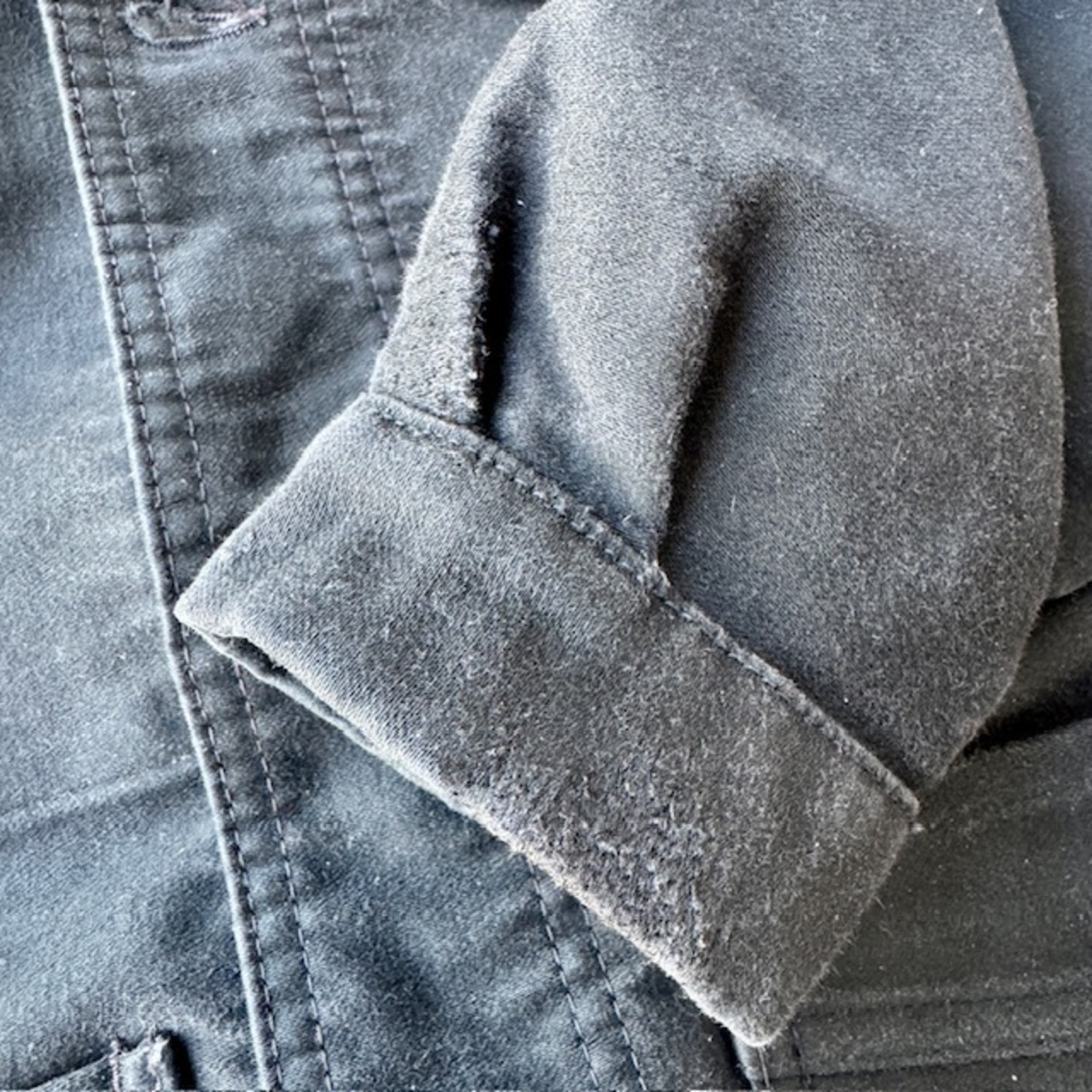 French ブラックモールスキンジャケット 50s〜 画像15