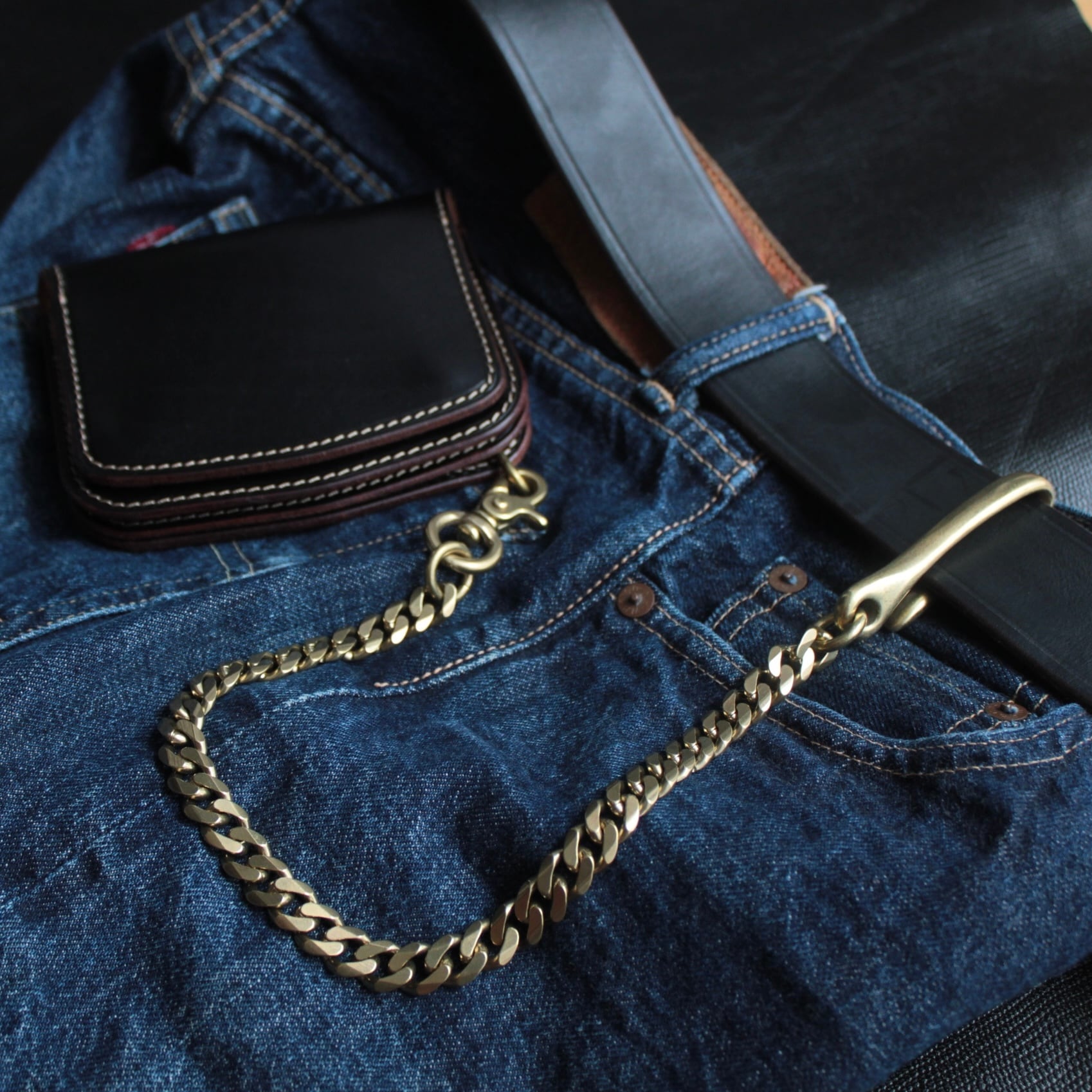 ウォレットチェーン (ブラス製) | 6T leatherworks ウォレットチェーン (ブラス製) | 6T leatherworks