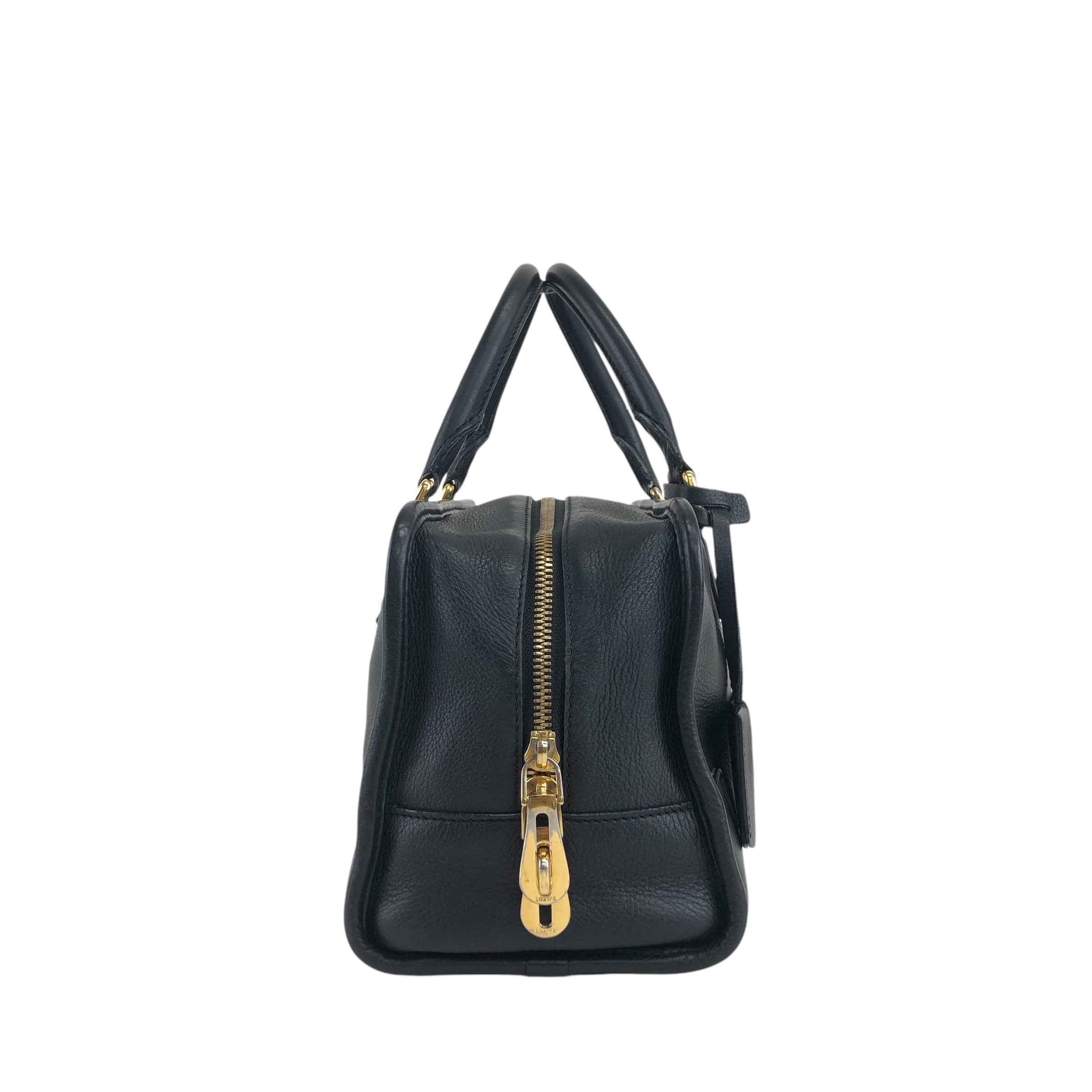 LOEWE ロエベ アマソナ28 ハンドバッグ 2WAY ブラック アナグラム