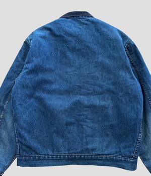 -Sears- Vintage 70s L Blanket liner Denim Work Jacket
