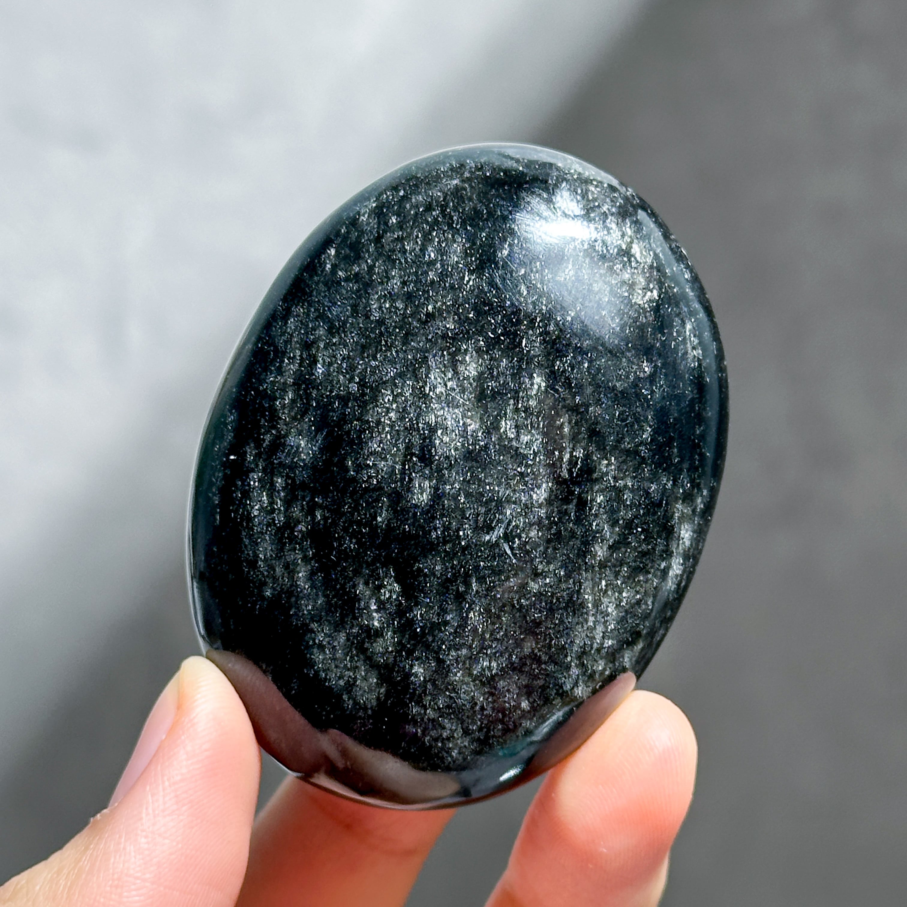 シルバーオブシディアン パーム シルバーオブシディアン パーム41◇Silver obsidian◇天然石・鉱物