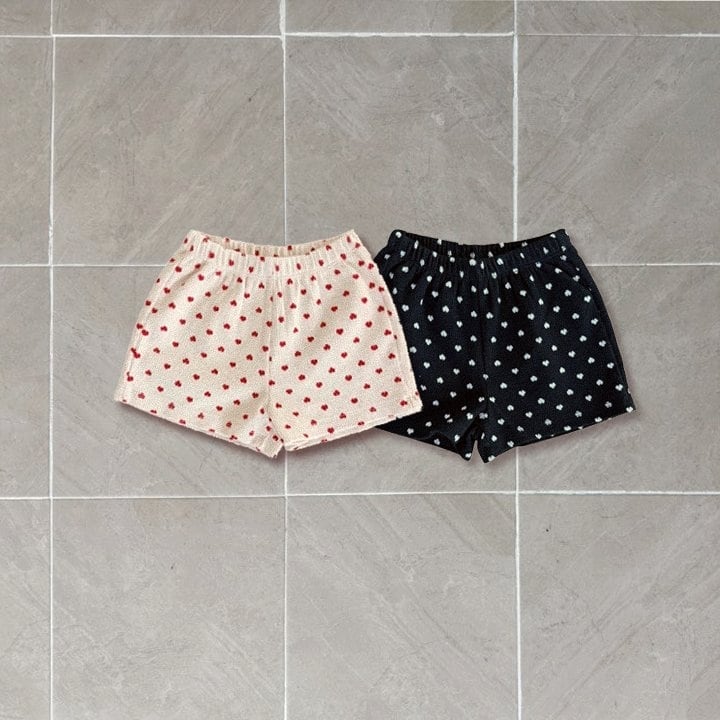 «sold out»«ジュニアサイズあり»«Banana J» ハートショートパンツ 2colors