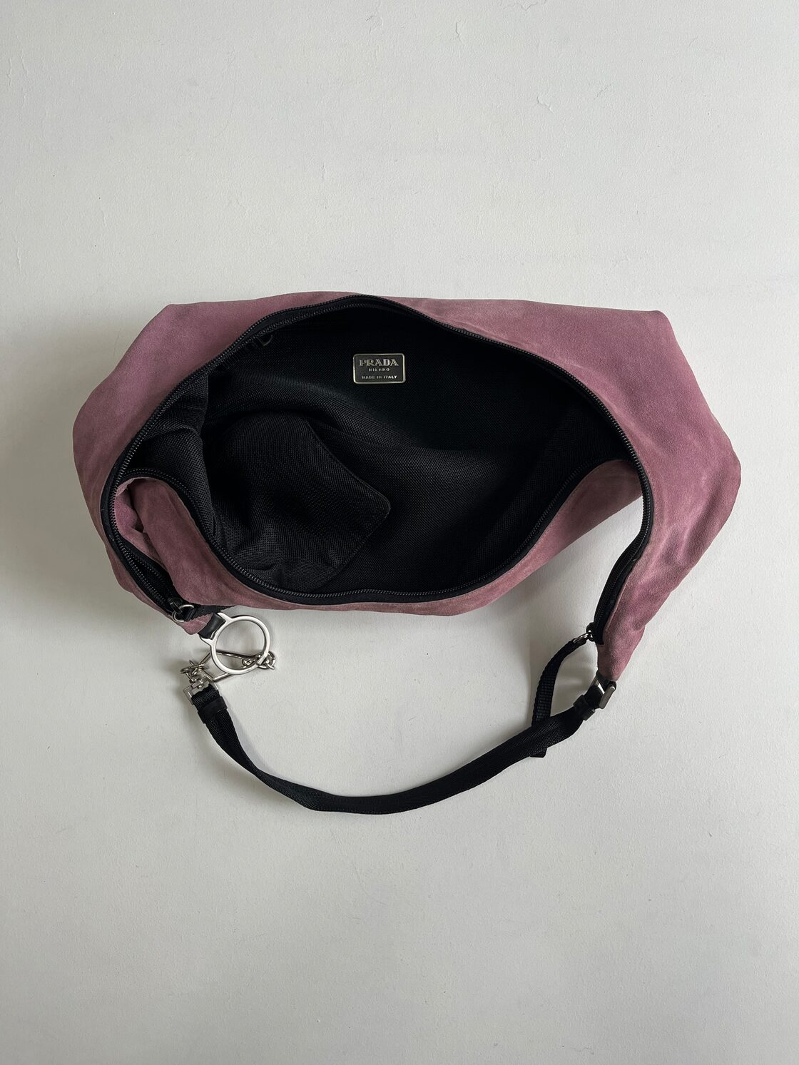 PRADA / SS2000 Suede Cross Body Bag | Pay ID