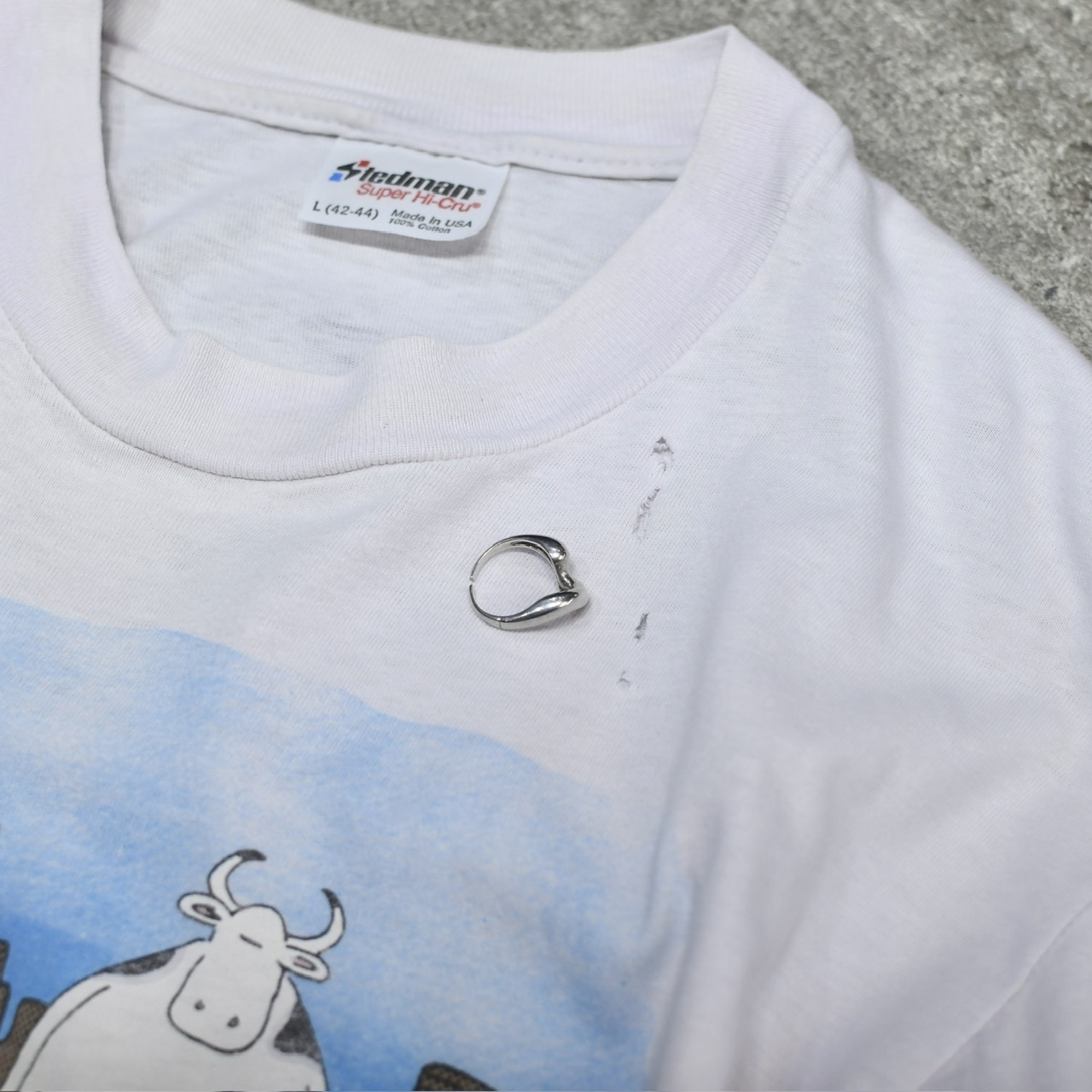 90's THE FAR SIDE cow print tee