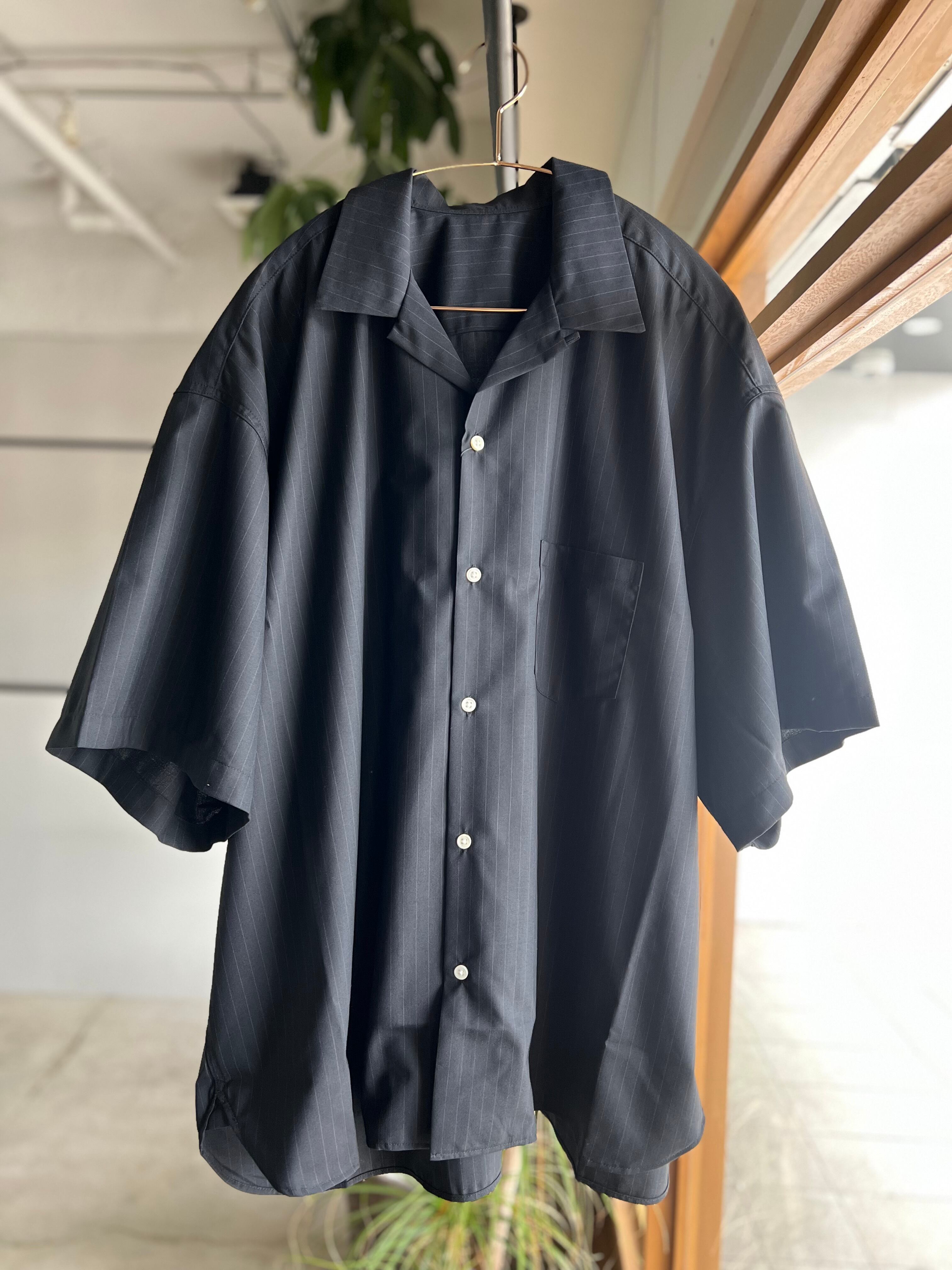 sillage re-engineered overshirt short sleeve black stripe | PAY ID