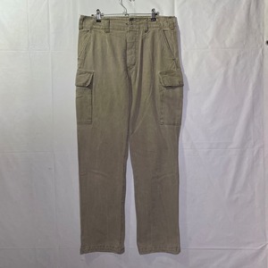 Germany Army ドイツ軍 実物 軍物 カーゴパンツ ワークパンツ コンバット ヴィンテージ ユーロ グレー チャコール コットン Gr7 W88cm