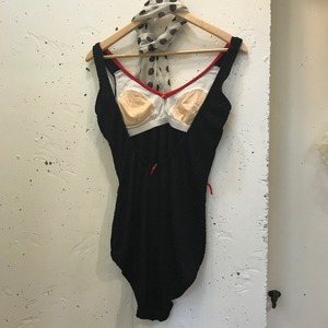 80's "jantzen" black swim suit
