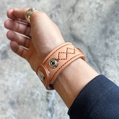 ウォッチブレス サドルレザー ダイヤステッチ