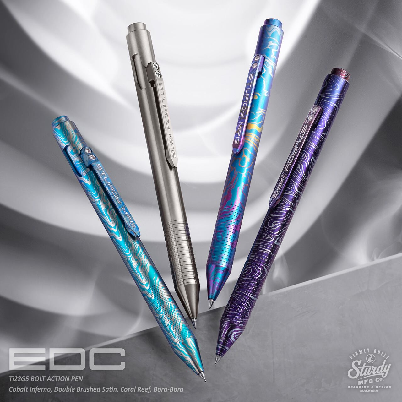 Sturdy Ti Bolt Action Penボルトアクション　ボールペン Sturdy Ti Bolt Action Pen | Kirifuda.Tokyo