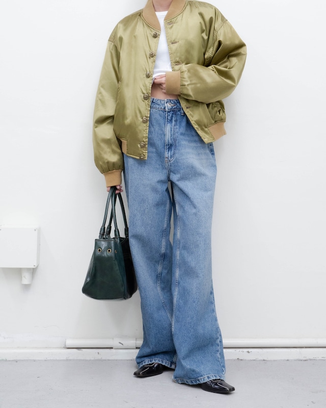 2020s Euro vintage - wide-leg blue denim