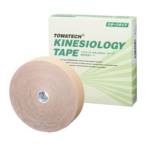 【努力特価】トワテック キネシオロジーテープ 37.5mm×31.5m 1巻 スポーツタイプ 伸縮 膝 肩 指 足首 手首 ふくらはぎ 足裏