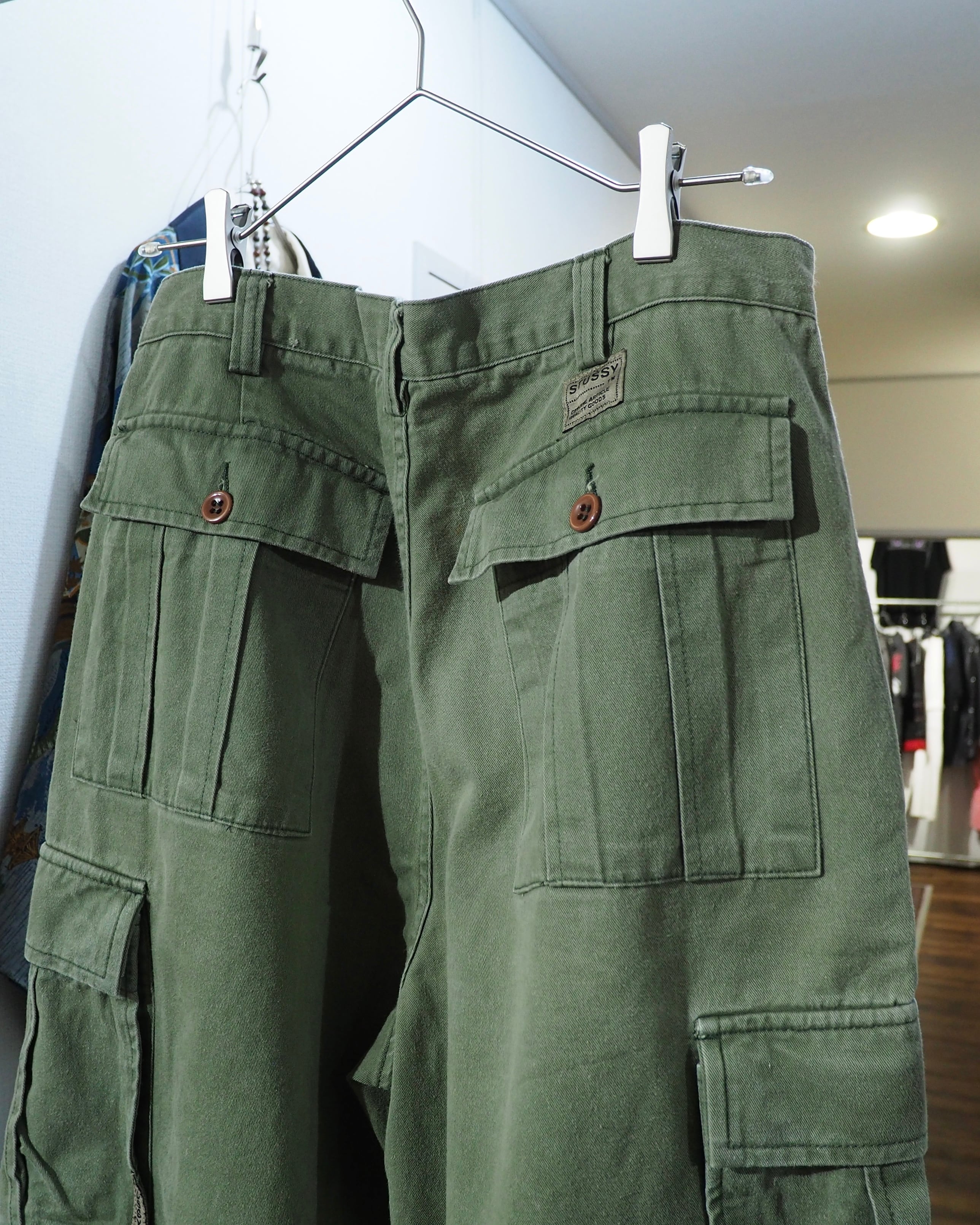 1990s" Old Stussy " vintage Wide Cargo shorts Pants