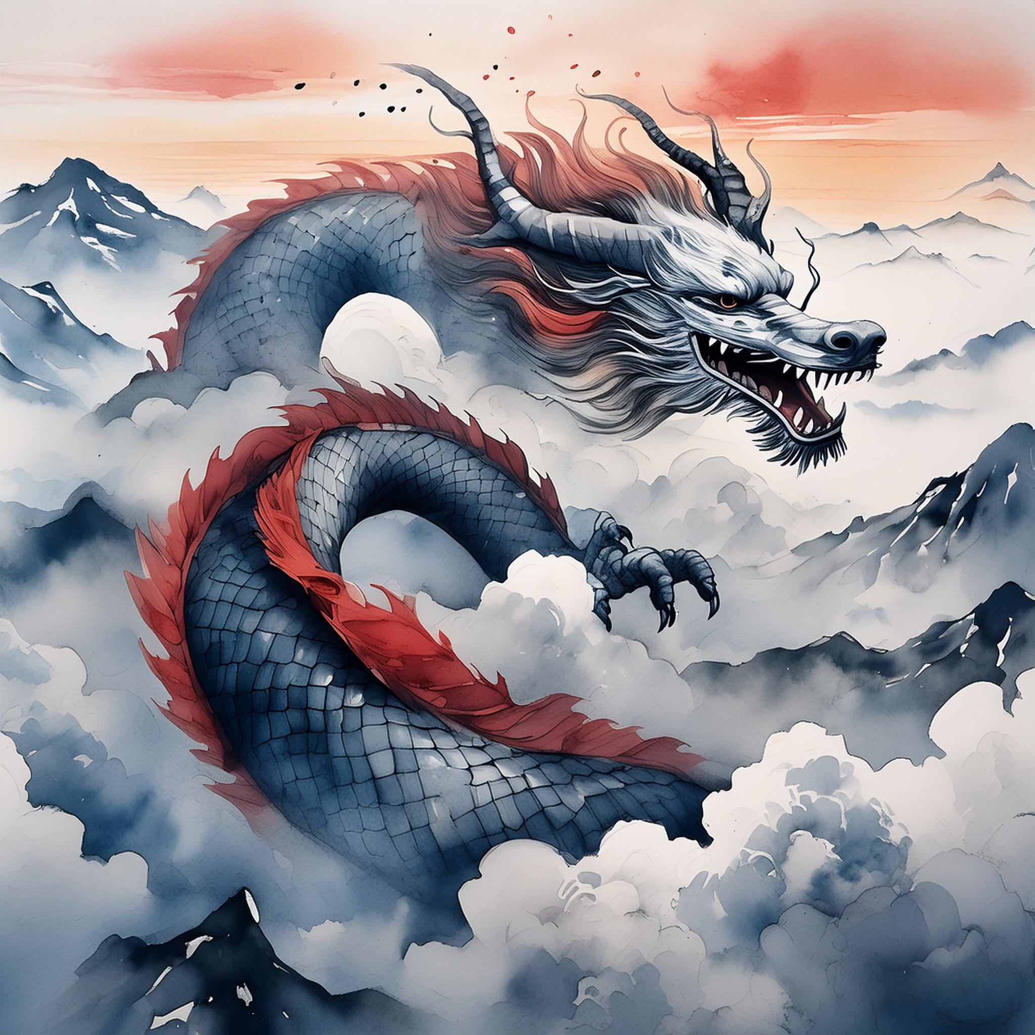 雲海の龍（アイコン用5点セット） | Icon Labo BREEZE