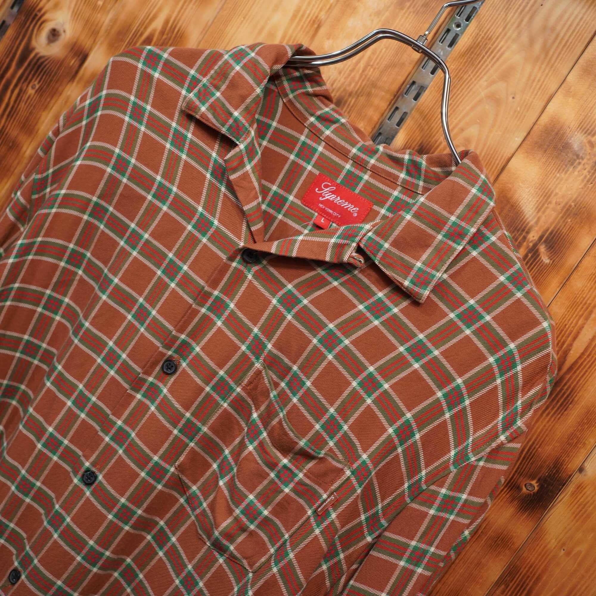supreme 19ss オープンカラーシャツ レーヨンシャツ L/シュプリーム