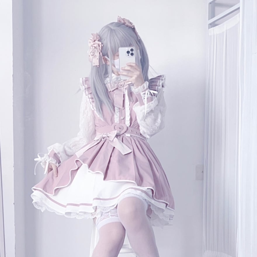 系コーデ レイヤード ワンピース 双子コーデ｜天使と悪魔 | サブカル系