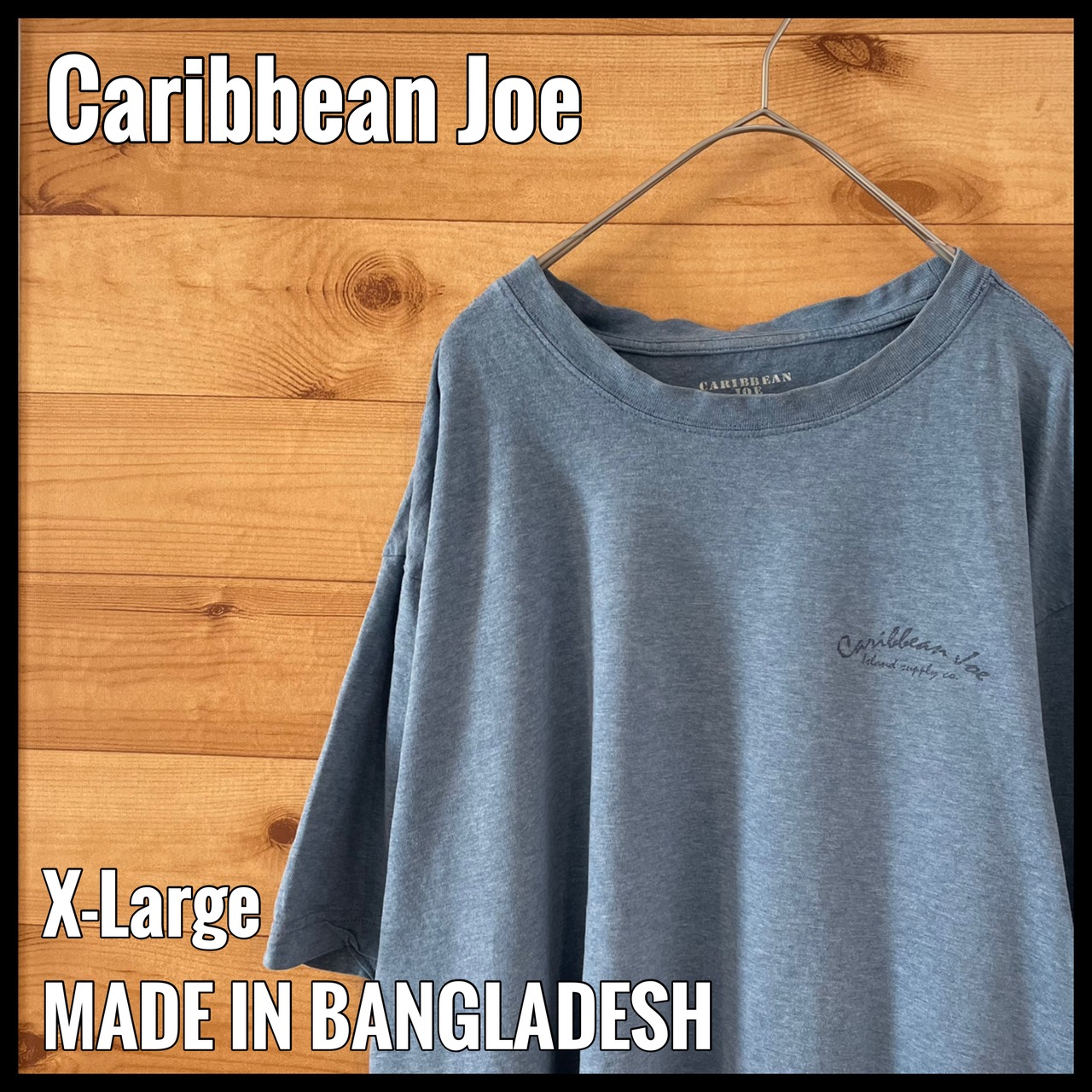 【CaribbeanJoe】ワンポイント バックプリント Tシャツ 半袖 XL ビッグサイズ US古着 アメリカ古着