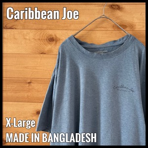 【CaribbeanJoe】ワンポイント バックプリント Tシャツ 半袖 XL ビッグサイズ US古着 アメリカ古着
