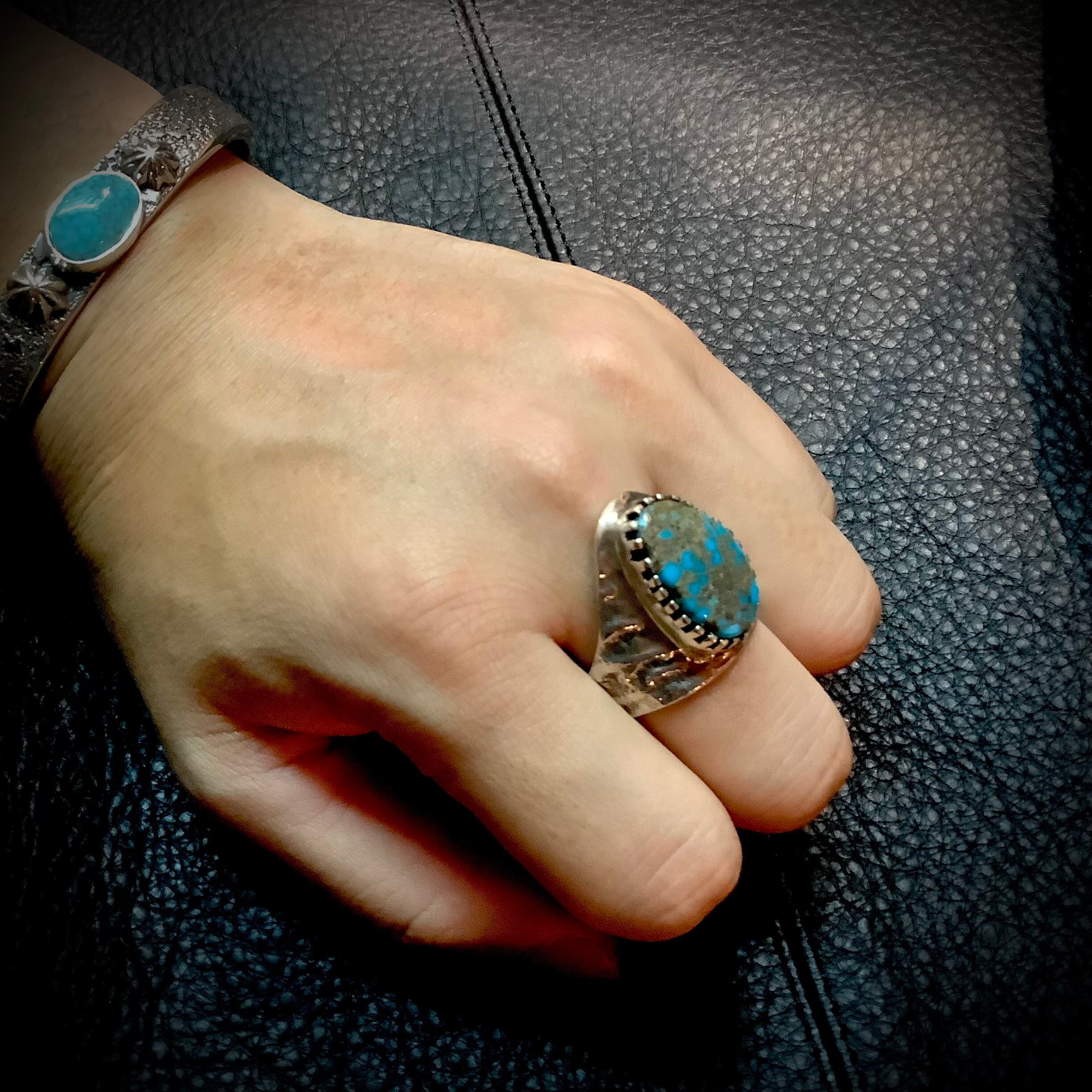 インディアンジュエリー ローンマウンテン Kodera Original ヴィンテージ・ローンマウンテン プラチナリング