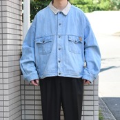 Columbia "TOUGH MOTHER JEANS" wide silhouette denim tracker jacket