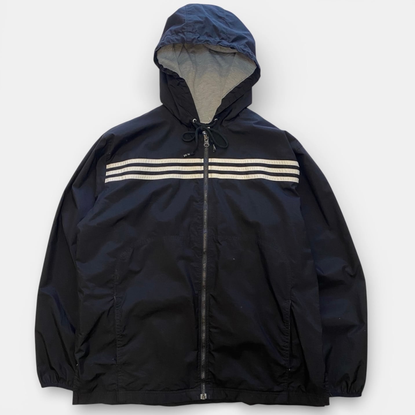 adidas 00s シルバー ナイロンジャケット L 00s 