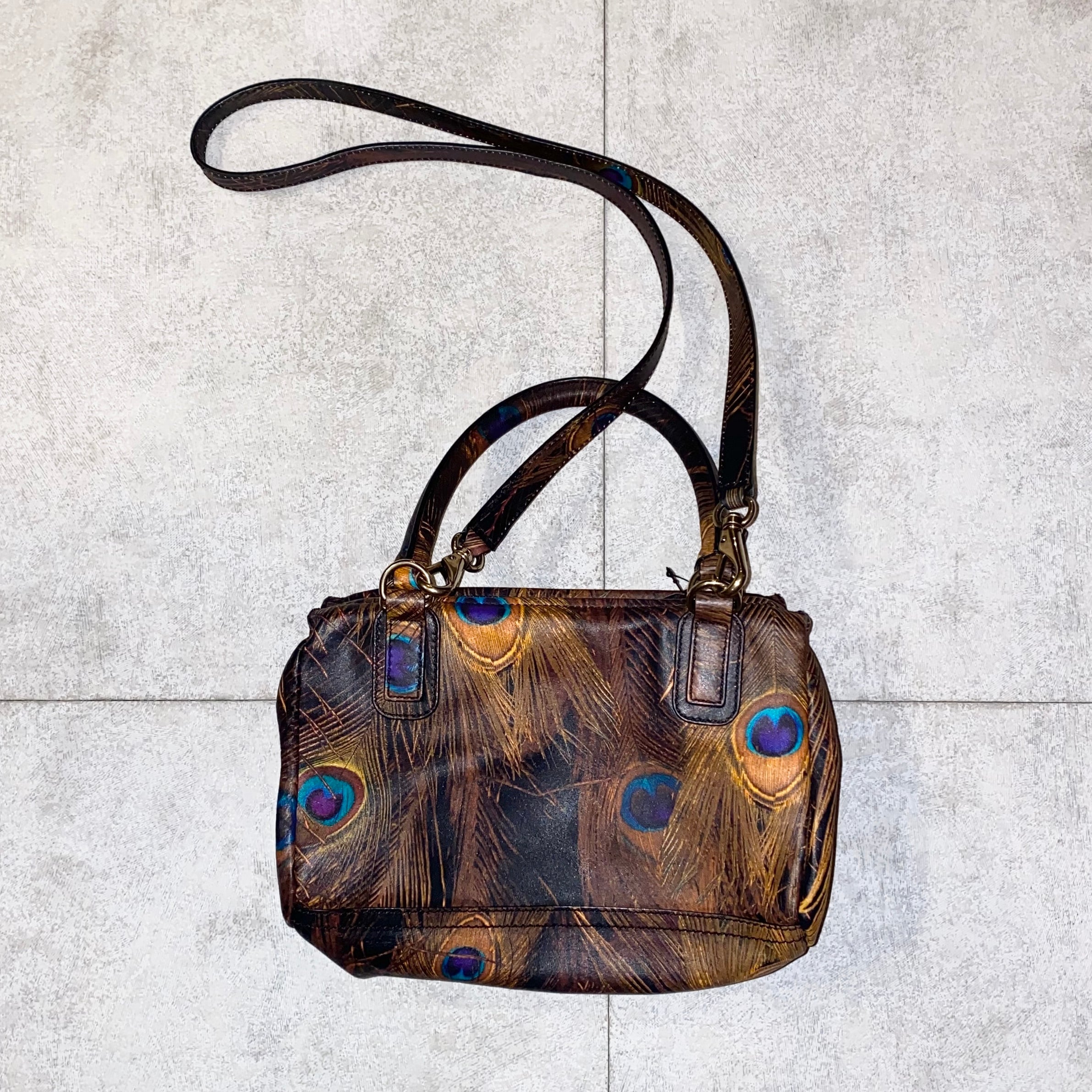 GIVENCHY peacock pattern 2way bag “pandora” | NOIR ONLINE