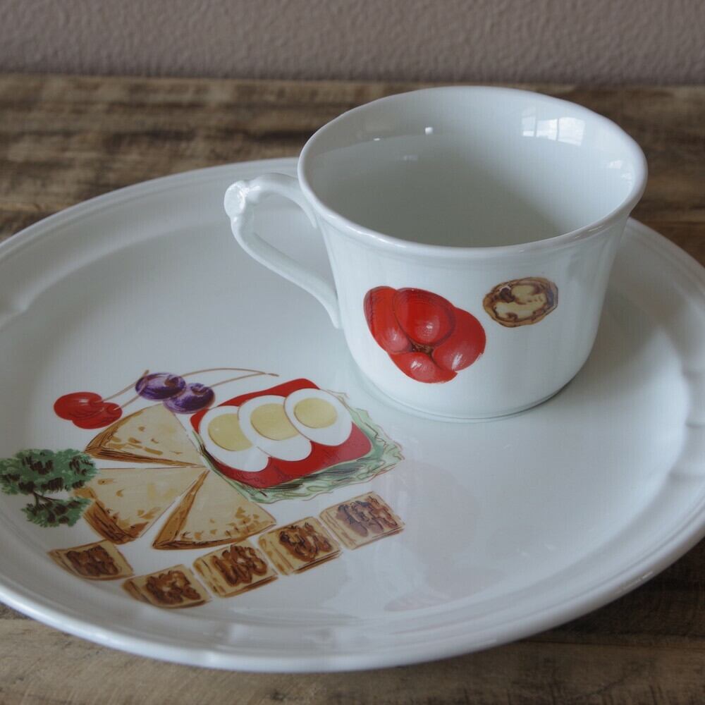 スペイン製 ヴィンテージ食器 Pontesa ポンテサ ランチセット プレート 