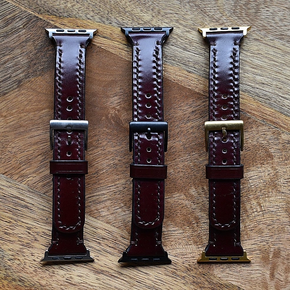 アップルウォッチベルト コードバン バーガンディ | COOTAR