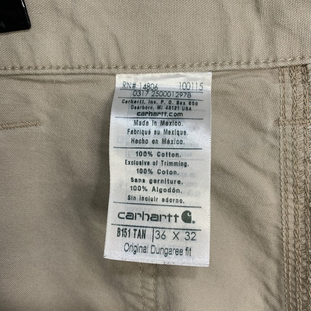 carhartt カーハート ペインターパンツ ダンガリーフィット W36L32