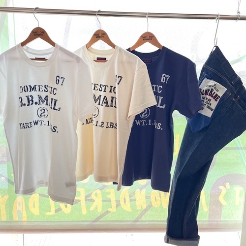 BLUE BLUE   B.B.MAILショートスリーブTシャツ