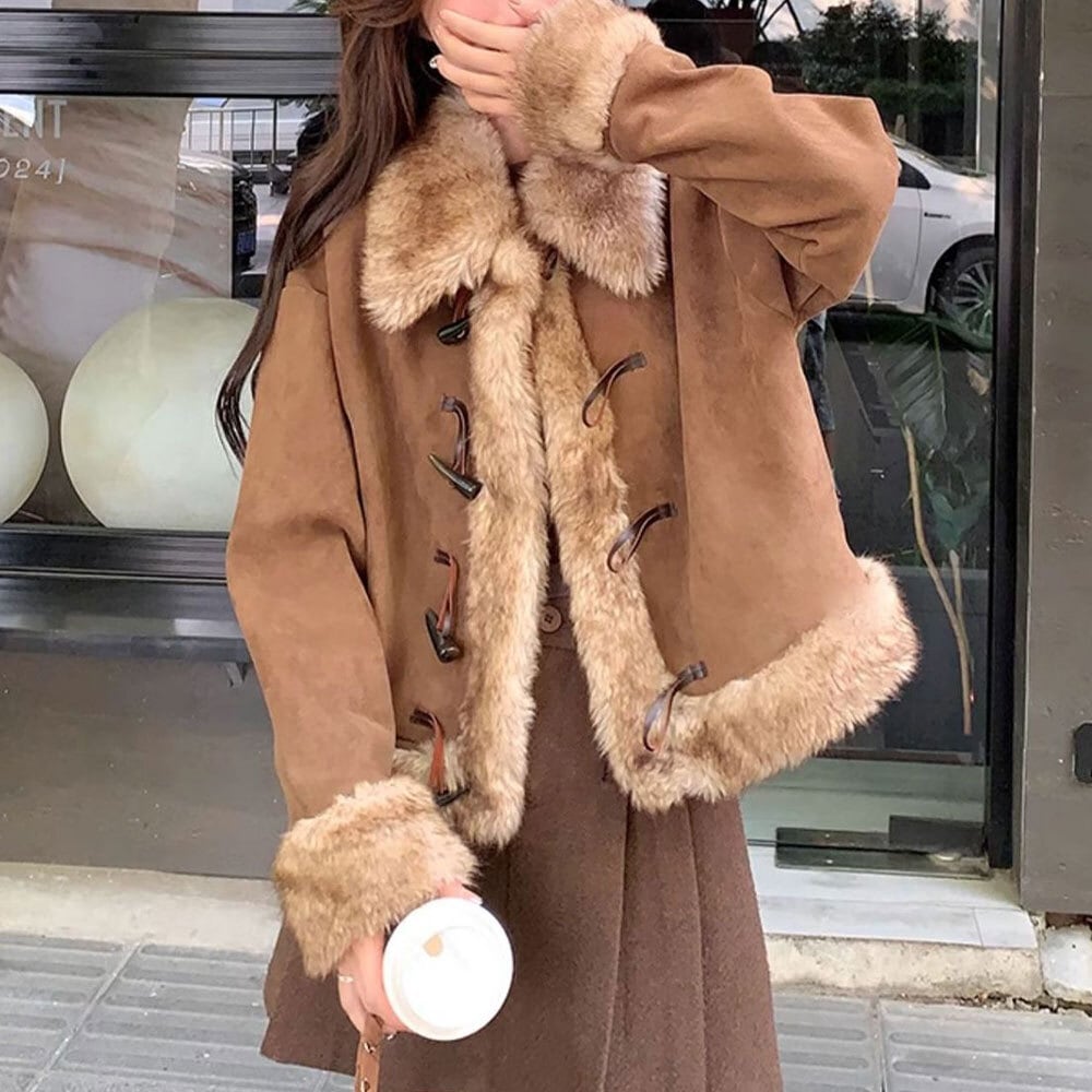 【送料無料】 ムートン ジャケット アウター レディース 秋冬 韓国 防寒 防風 保温 暖かい おしゃれ 大人 かわいい きれいめ スエードジャケット フェイクムートン ブルゾン ゆったり 大人可愛い 大人女子