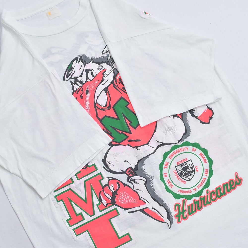 90s University of Miami マイアミ大学 ハリケーンズ Tシャツ