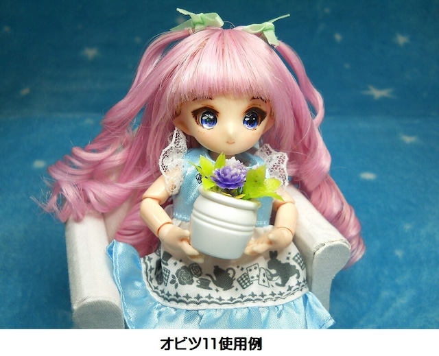 1/12～1/6サイズ　鉢植え 薔薇(バラ)　紫