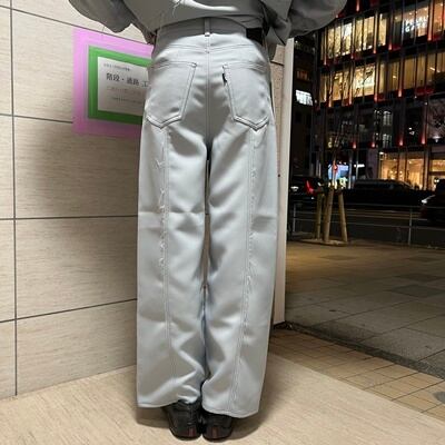 Jieda ジエダ 22SS CUTTING OVER PANTS カッティングパンツ サックス