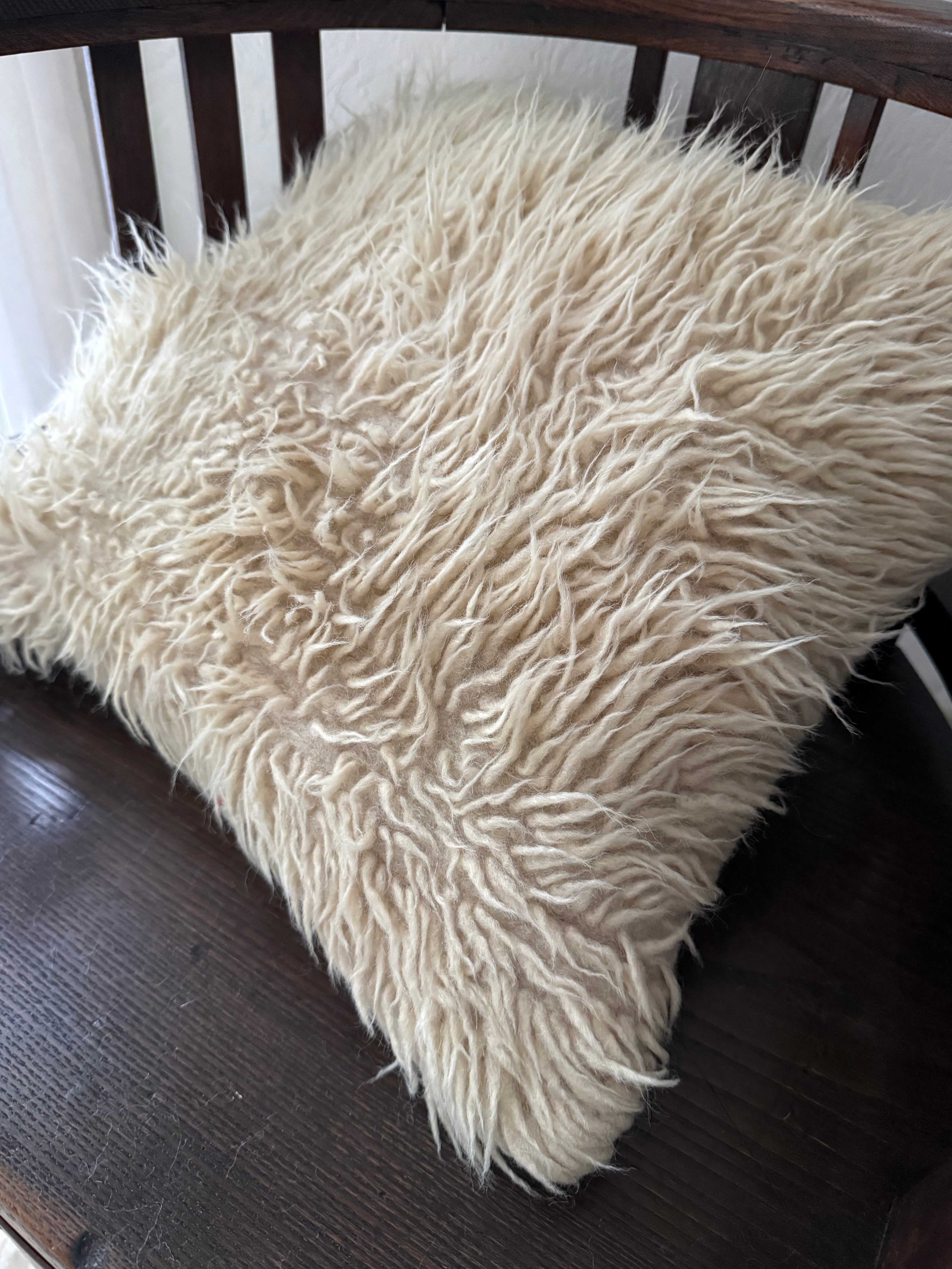 258 Vintage Tulu Sheep Cushion Cover Bヴィンテージ トゥル シープ