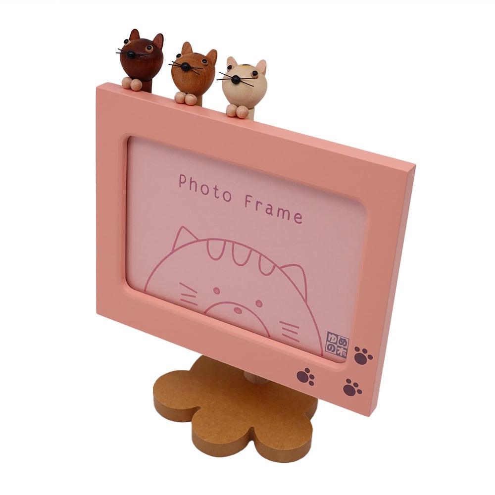 アクションフォトフレーム 猫（18弁） | オルゴールショップ「ゆめの木」