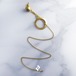 +cadena・シングルイヤリング〜single earring (gold) #2